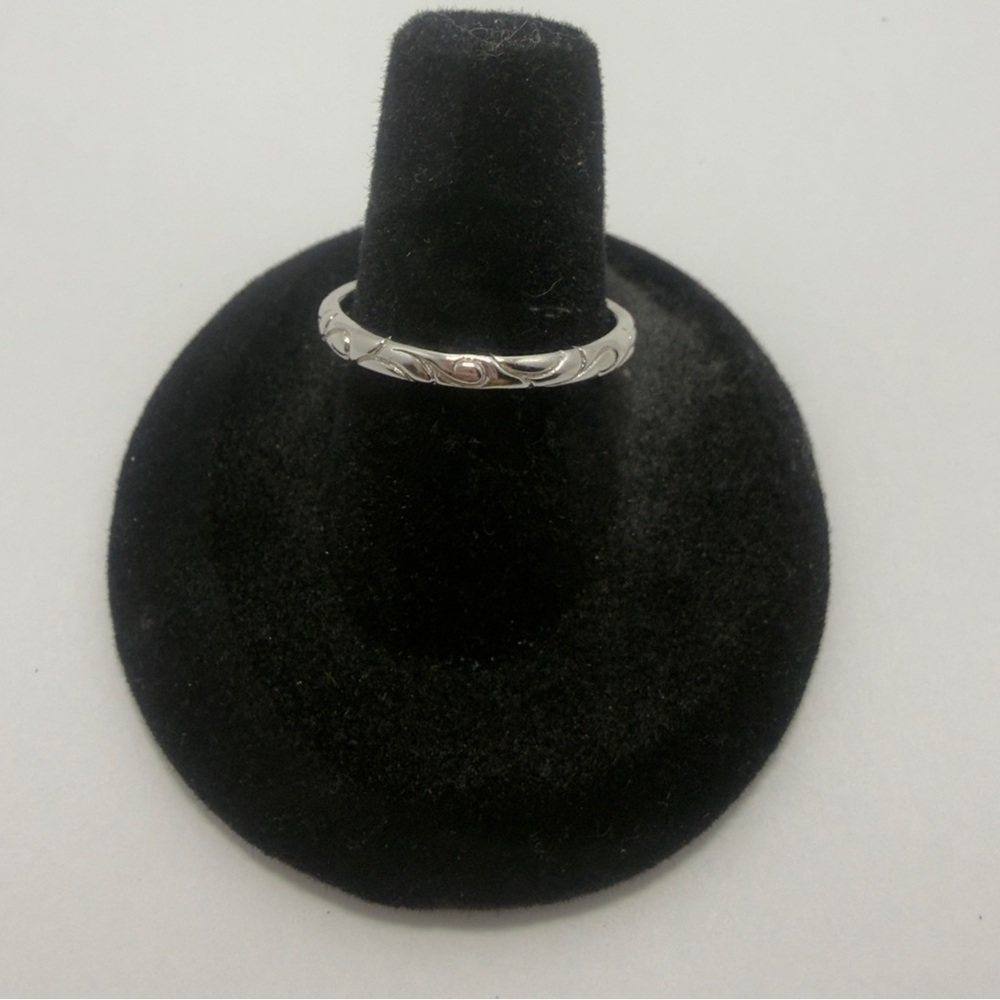 Silver Engraved Ring (Japan silver Ring stamped)